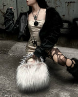 ENLIGHTEN FAUX FUR HANDBAG