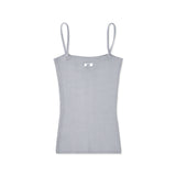 Ribbed knit top_gray