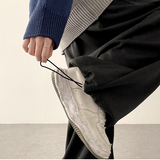 Wenli front, side pin tuck training string wide pants