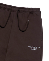 25FW BASIC LOGO NAPPING ZURRY PANTS DARK BROWN