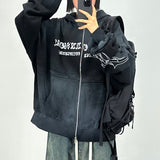 attain cotton hood zip-up