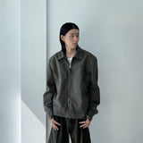 Stand Collar Zip Jacket