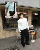 No.1652 round crop T (4color)