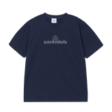25SS ラウンディングシンボルロゴ半袖Tシャツ ダークネイビー