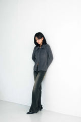  COSMO FUR CARDIGAN / CHARCOAL