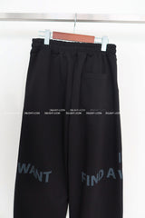 [UNISEX] One-two lettering jogger & wide pants