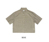 Fury Seersucker クロップ半袖シャツ