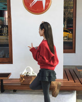 [BELLIDE MADE] Kinsha, mohair V-neck loose fit knit