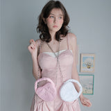 Heart mini bag_pink