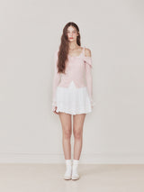 Bunny top cardigan (Pink)