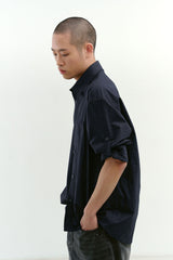 One Pocket Paper Work Shirt (Navy)