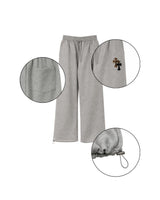 CN leopard patch training pants