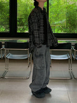 Monster Air Cargo Denim Pants 3C