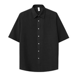 Lori Linen Oversized Fit Short Sleeve Shirt Shirt