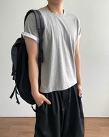 デュエット クロップ ロールアップ ショートスリーブ Tシャツ
