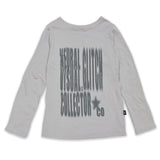 Brushed Fleece Glitch Top [Lavender gray]
