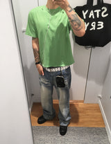 No.1823 vivid washing VTG half T (7color)