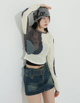 Y2K See-through Multi Layer Top