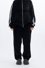 Stua Velour Velvet Set-Up Sweatpants