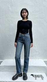 STRAIGHT FIT DENIM PANTS code 18317