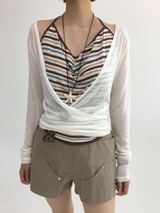 Uel Deep V-Neck T-Shirt (6color)