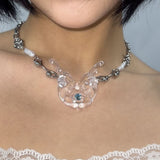 COSMIC GLOW : Necklace ( clear marine )
