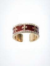 ASCLO Burgundy Cross Ring
