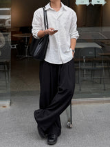 Field balloon two-tuck slacks