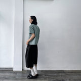 Vertical Textured Short Shirt