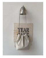 Natural Canvas Shirred Pouch Bag - A Drawstring Bag with a Unique Vibe