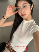 リボンレター半袖Tシャツ