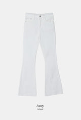 Slim Fit Cotton Bootcut Denim Pants (4color)