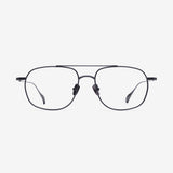 Knouun Square titanium glasses CODE. 102. G Black N Gray
