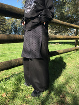 [Detachable] Dot Wrap Skirt Sweatpants (2c)