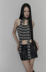 [mnem] Cheshire Tube Top Set (black)
