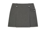 DOUBLE BELTED SKIRT