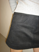 Suede pocket mini skirt (2colors)