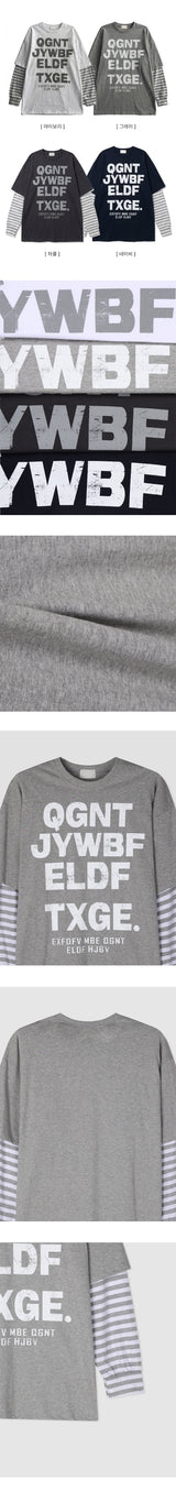 ジェドクラックダンガラレイヤードロングスリーブTシャツ