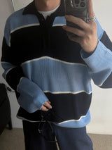 Awesome College Border Collar Knit (4color)
