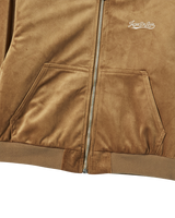 25FW WOMAN ベルベットフーディージャケット ブラウン