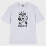 Cosmic Ride Cat in UFO T-Shirt (3color)