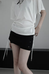 eyelet waffle shorts (2color)