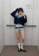 スエード デュアル リング ベルト