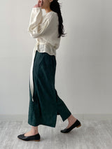 Jacquard flower long skirt