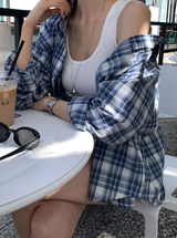 YIVE Summer Oversized Check Shirt / 8 colors