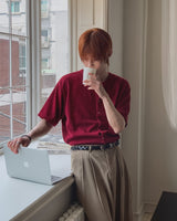 Snapd Round Short Sleeve Cardigan