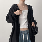 Hooded Shirt Summer Outer (2 colors)