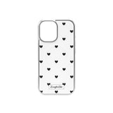 【MADE】ブラックラブドット MagSafe グラススマホケース