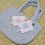 [MADE] fluffy milky pouch <sky blue>