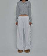 SIDE CROSS LOGO SWEATPANTS_WHITE